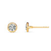 Round Bezel Diamond Studs - PLEASURE DIAMONDS L.L.C. 6