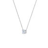 Asscher Solitaire Diamond Necklace - PLEASURE DIAMONDS L.L.C. 6
