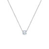 Asscher Solitaire Diamond Necklace - PLEASURE DIAMONDS L.L.C. 5