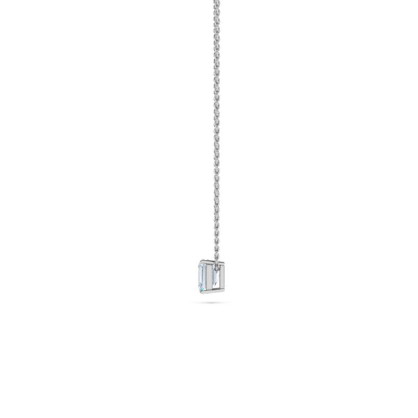 Asscher Solitaire Diamond Necklace - PLEASURE DIAMONDS L.L.C. 3