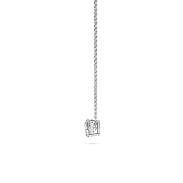 Cushion Solitaire Diamond Necklace - PLEASURE DIAMONDS L.L.C. 3