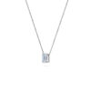 Emerald Solitaire Diamond Necklace - PLEASURE DIAMONDS L.L.C. 6