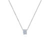 Emerald Solitaire Diamond Necklace - PLEASURE DIAMONDS L.L.C. 5