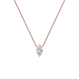 Marquise Solitaire Diamond Necklace