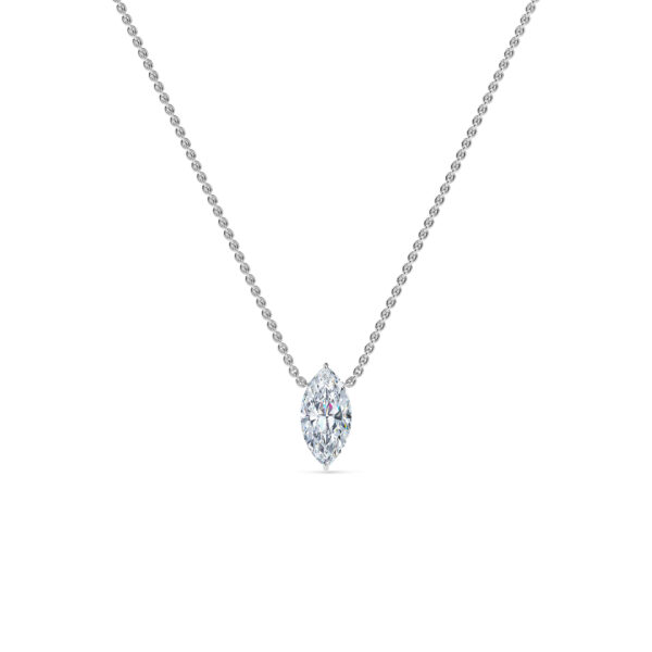 Marquise Solitaire Diamond Necklace - PLEASURE DIAMONDS L.L.C. 1
