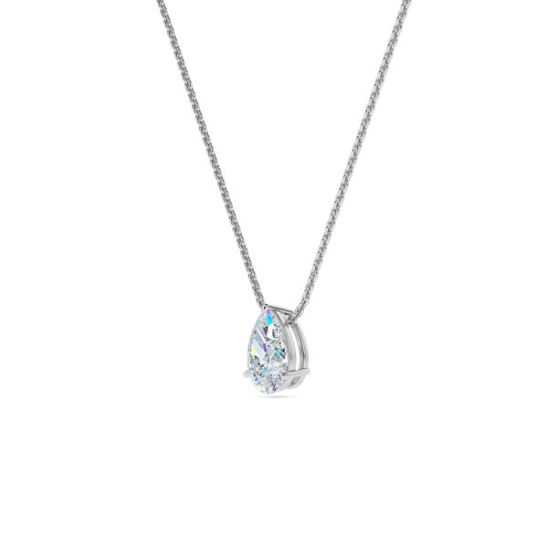 Pear Solitaire Diamond Necklace - PLEASURE DIAMONDS L.L.C. 2