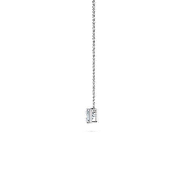Princess Solitaire Diamond Necklace - PLEASURE DIAMONDS L.L.C. 3