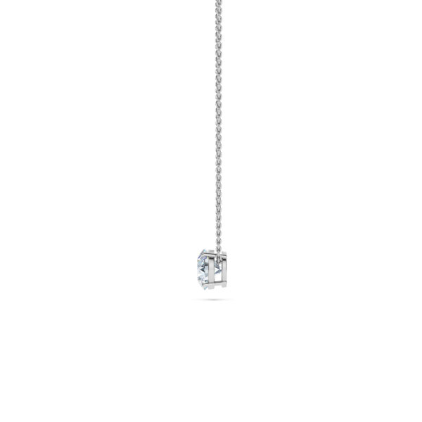 Round Solitaire Diamond Necklace - PLEASURE DIAMONDS L.L.C. 3