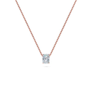 Radiant Solitaire Diamond Necklace