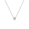 Radiant Solitaire Diamond Necklace - PLEASURE DIAMONDS L.L.C. 5