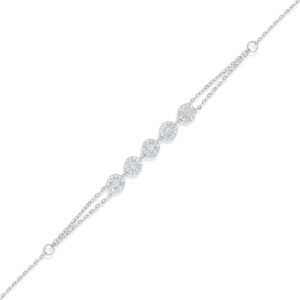 Illuminate Five-Stone Bar Natural Diamond Bracelet