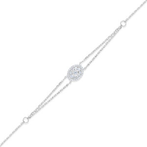 Illuminate Oval Natural Diamond Bracelet