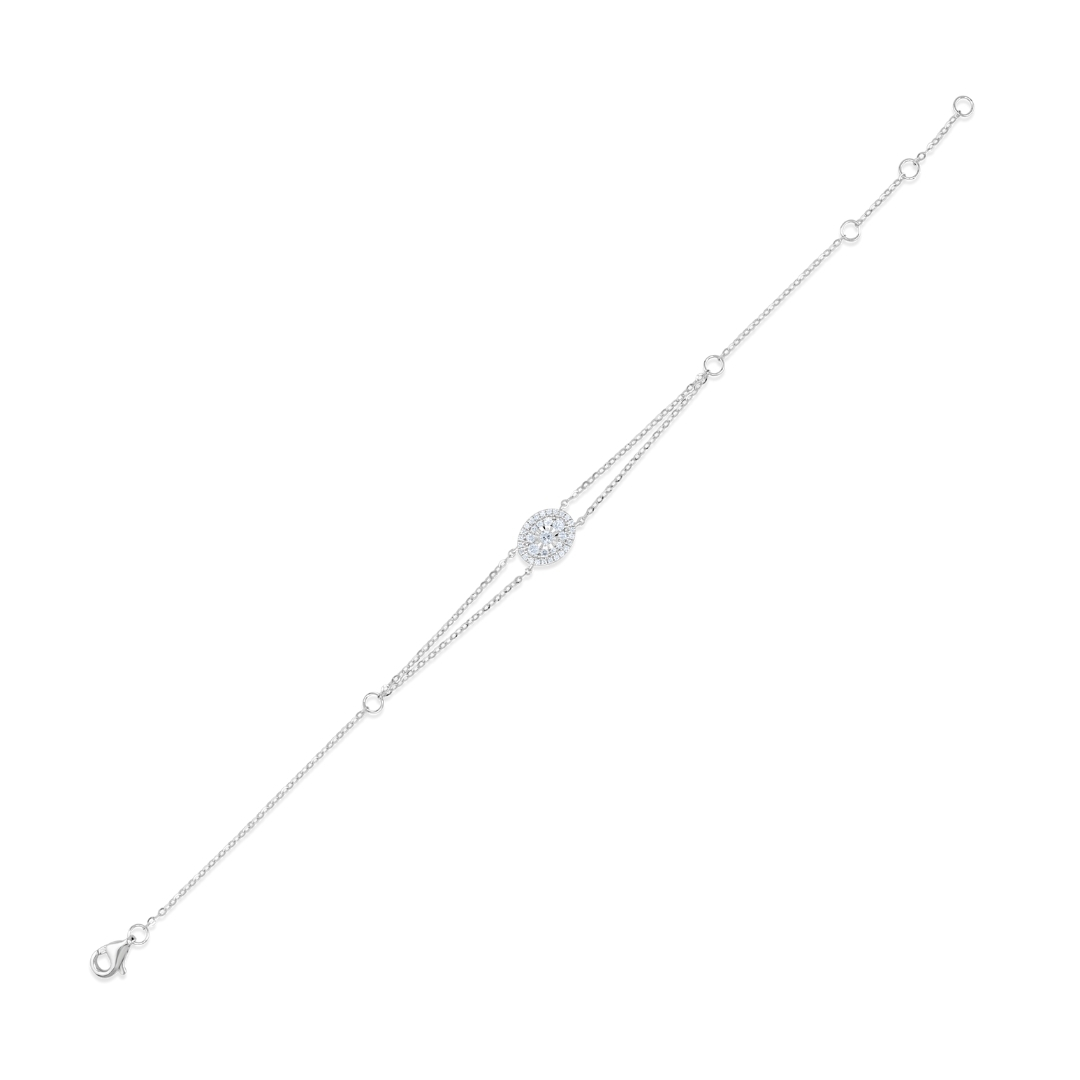 Illuminate Oval Natural Diamond Bracelet - PLEASURE DIAMONDS L.L.C. 3