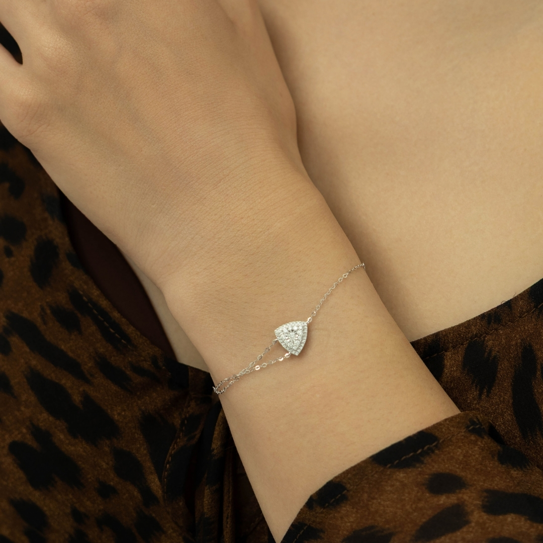 Illuminate Trillion Natural Diamond Bracelet - PLEASURE DIAMONDS L.L.C. 2