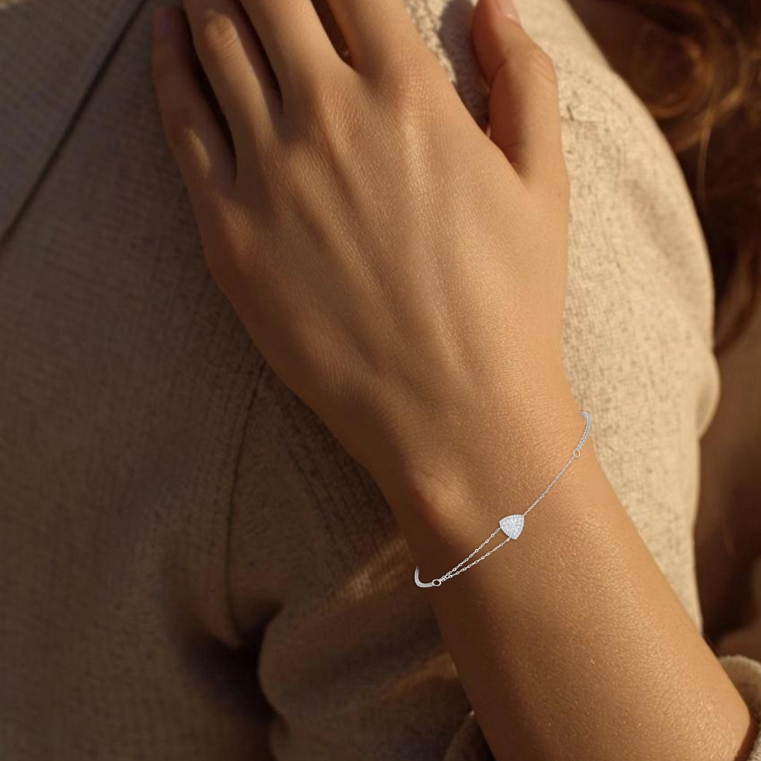 Illuminate Trillion Natural Diamond Bracelet - PLEASURE DIAMONDS L.L.C. 4