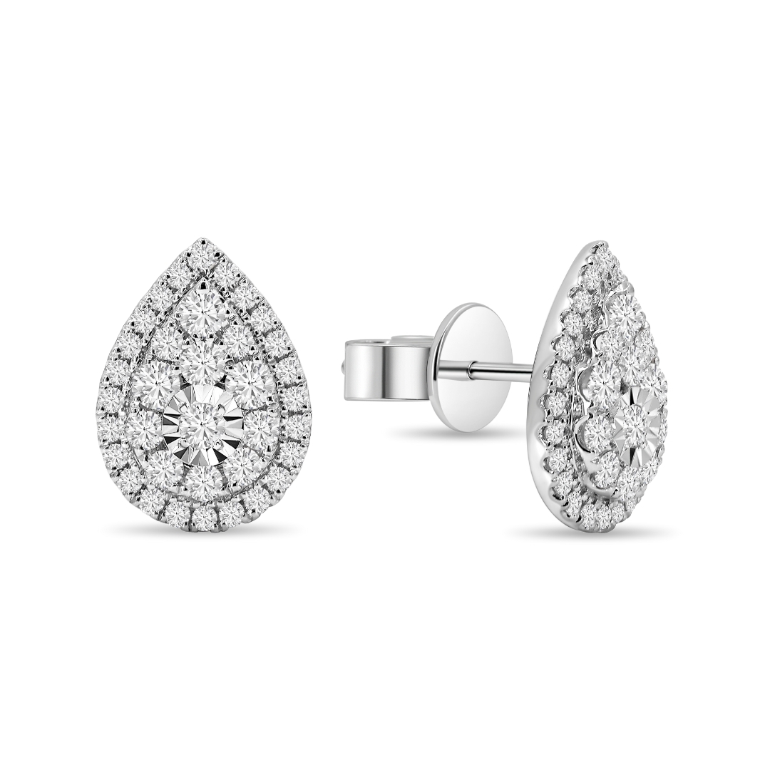 Illuminate Pear Natural Diamond Earring - PLEASURE DIAMONDS L.L.C. 1