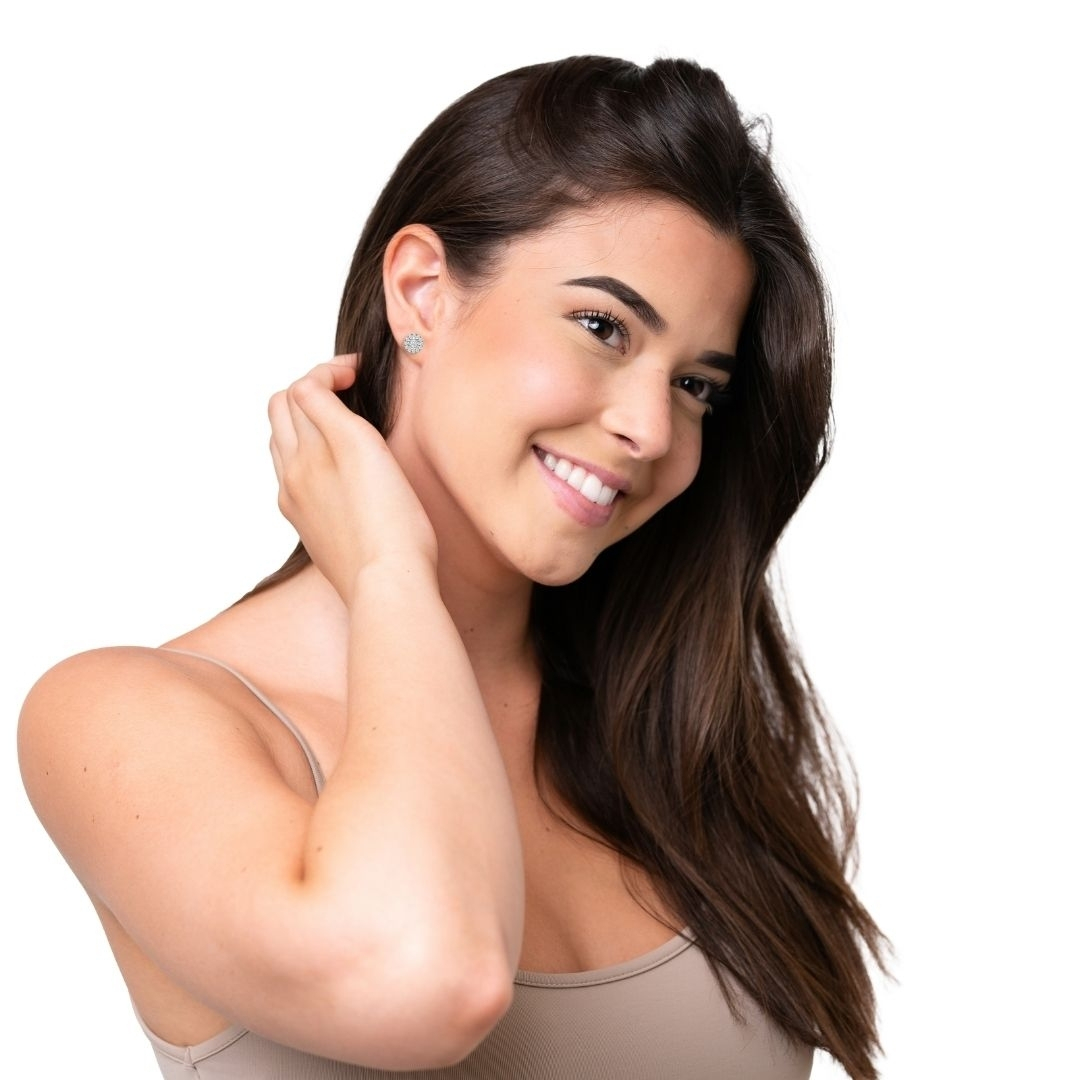 Illuminate Round Natural Diamond Earring - PLEASURE DIAMONDS L.L.C. 3