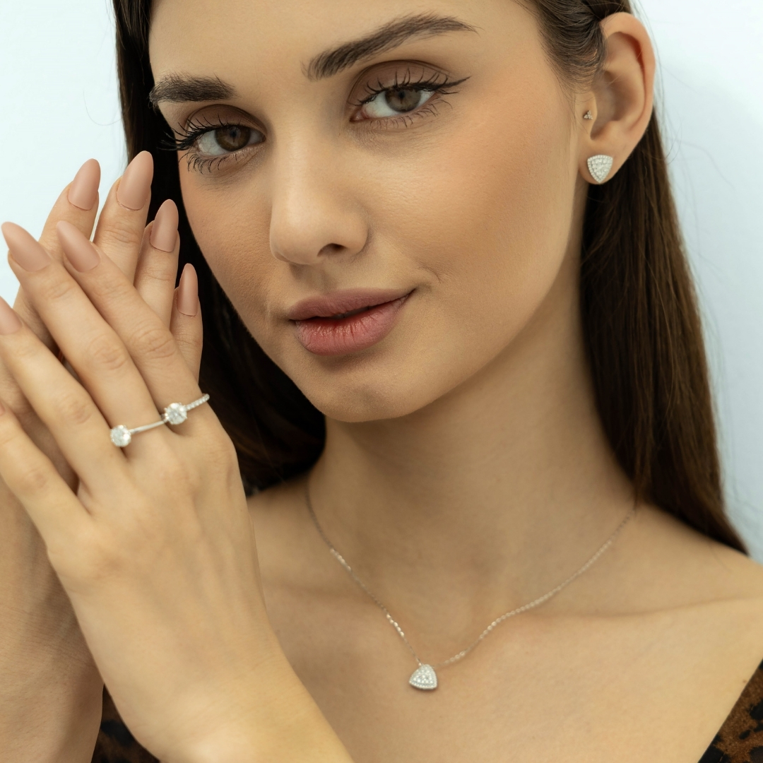 Illuminate Trillion Natural Diamond Earring - PLEASURE DIAMONDS L.L.C. 5