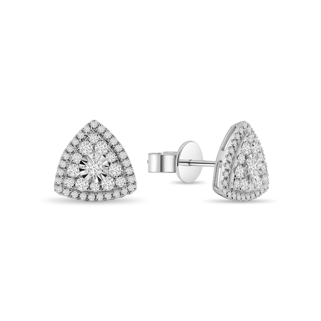 Illuminate Trillion Natural Diamond Earring - PLEASURE DIAMONDS L.L.C. 1