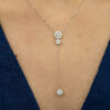 Illuminate Y-Drop Cascade Natural Diamond Necklace - PLEASURE DIAMONDS L.L.C. 7