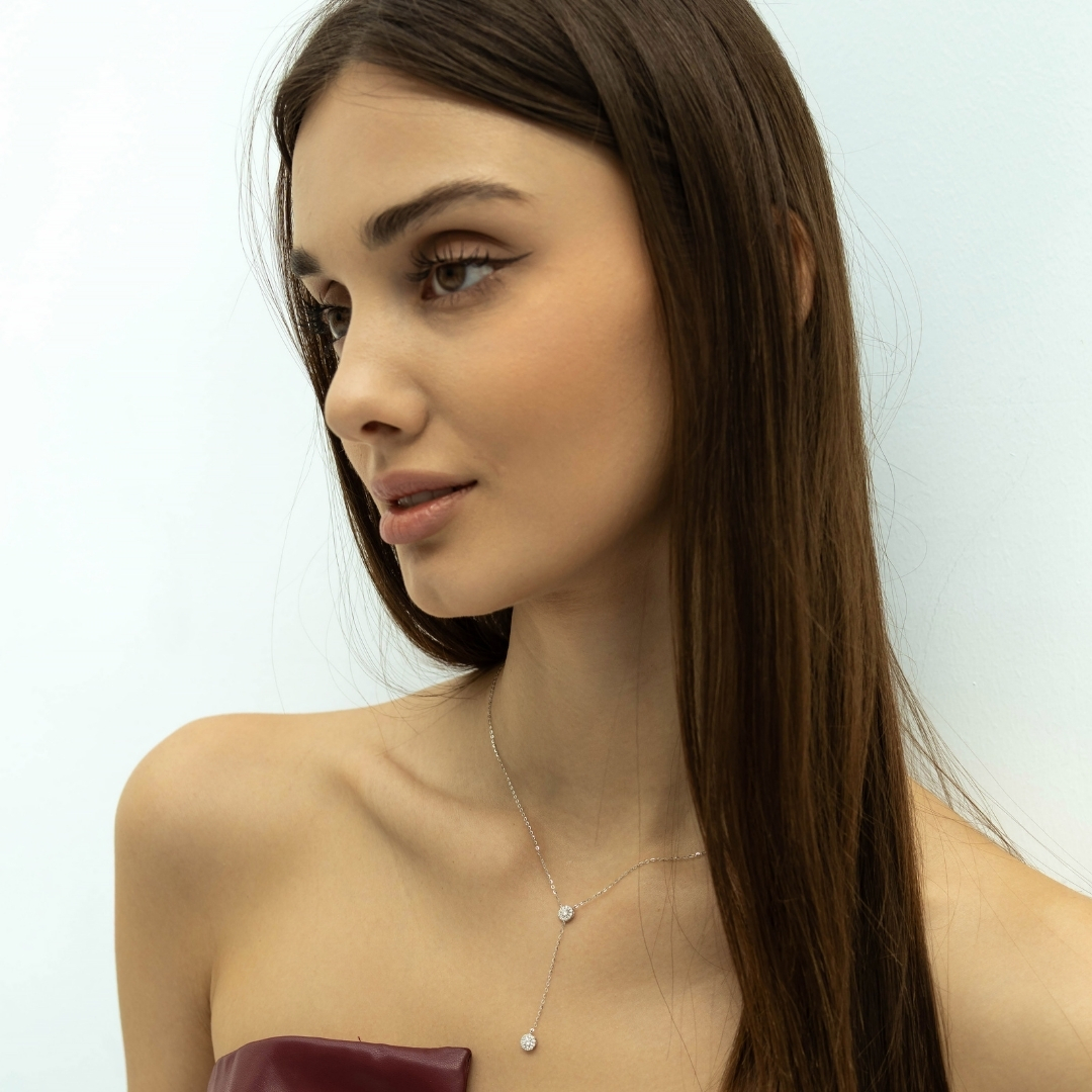 Illuminate Y-Lariat Natural Diamond Necklace - PLEASURE DIAMONDS L.L.C. 7