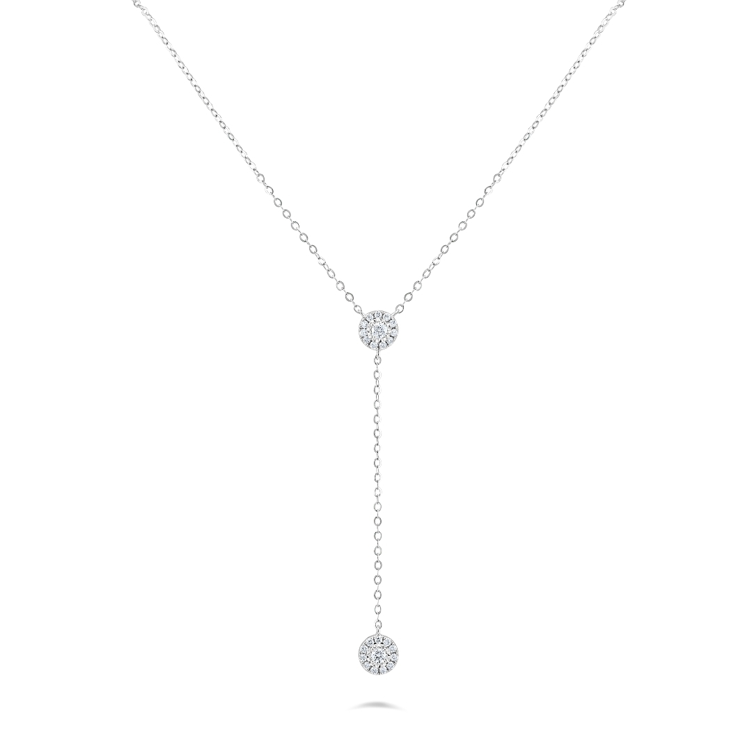 Illuminate Y-Lariat Natural Diamond Necklace - PLEASURE DIAMONDS L.L.C. 3