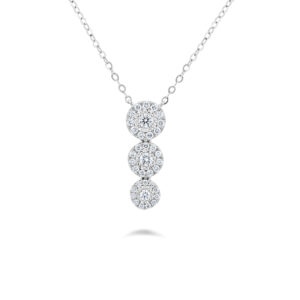 Illuminate Trio Drop Natural Diamond Necklace