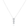Illuminate Trio Drop Natural Diamond Necklace - PLEASURE DIAMONDS L.L.C. 10