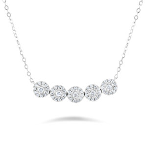 Illuminate Five-Stone Bar Natural Diamond Necklace
