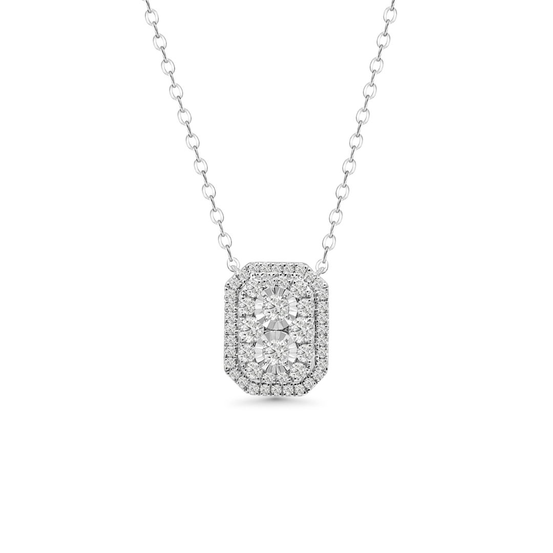 Illuminate Emerald Natural Diamond Necklace - PLEASURE DIAMONDS L.L.C. 1