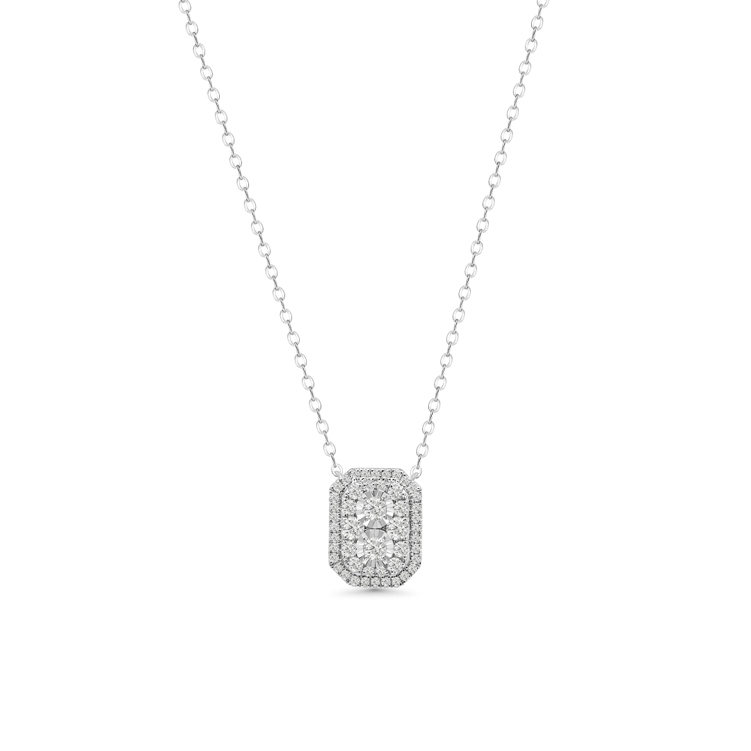 Illuminate Emerald Natural Diamond Necklace - PLEASURE DIAMONDS L.L.C. 3