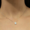 Illuminate Oval Natural Diamond Necklace - PLEASURE DIAMONDS L.L.C. 9