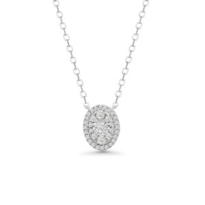 Illuminate Oval Natural Diamond Necklace