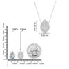 Illuminate Pear Natural Diamond Necklace - PLEASURE DIAMONDS L.L.C. 14