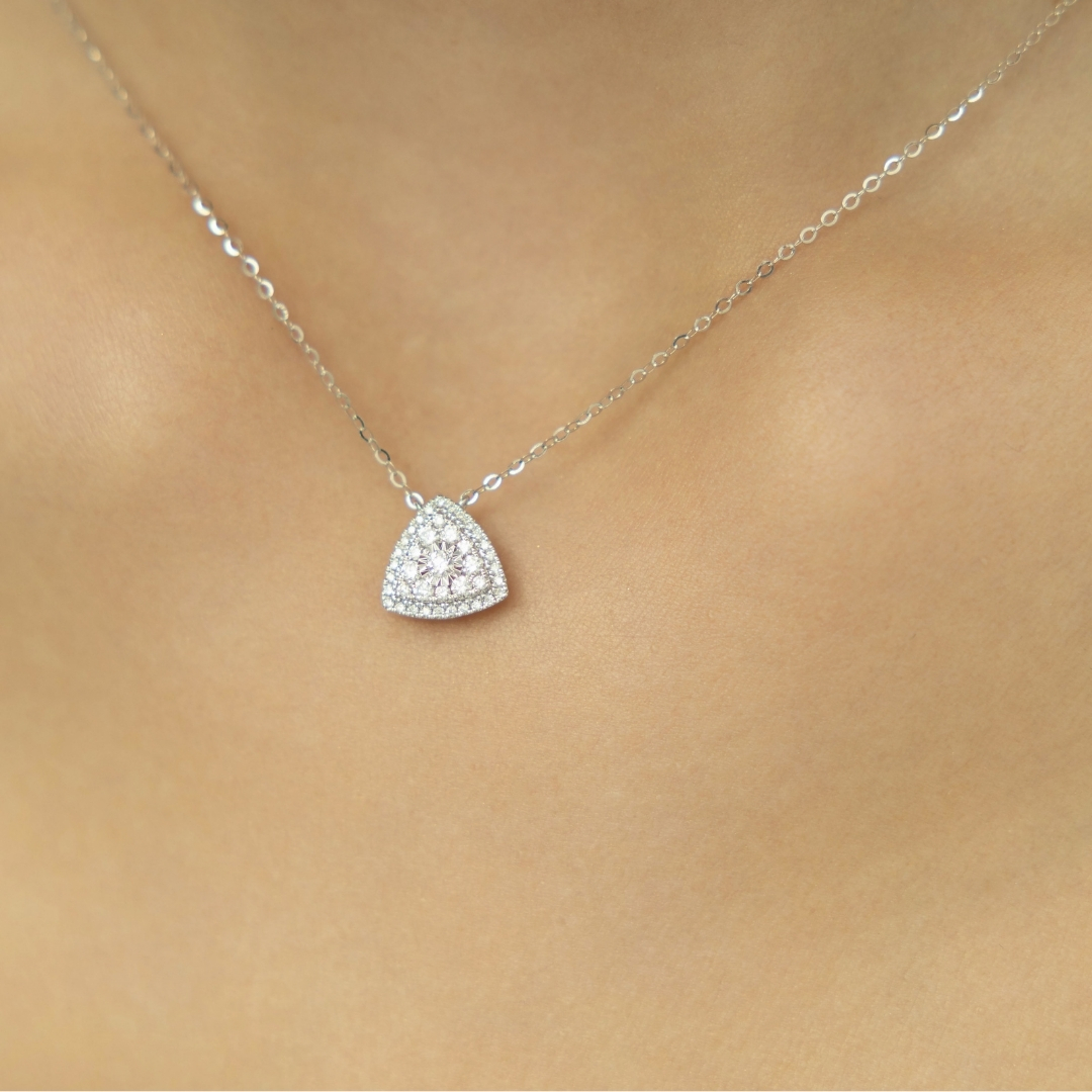 Illuminate Trillion Natural Diamond Necklace - PLEASURE DIAMONDS L.L.C. 2