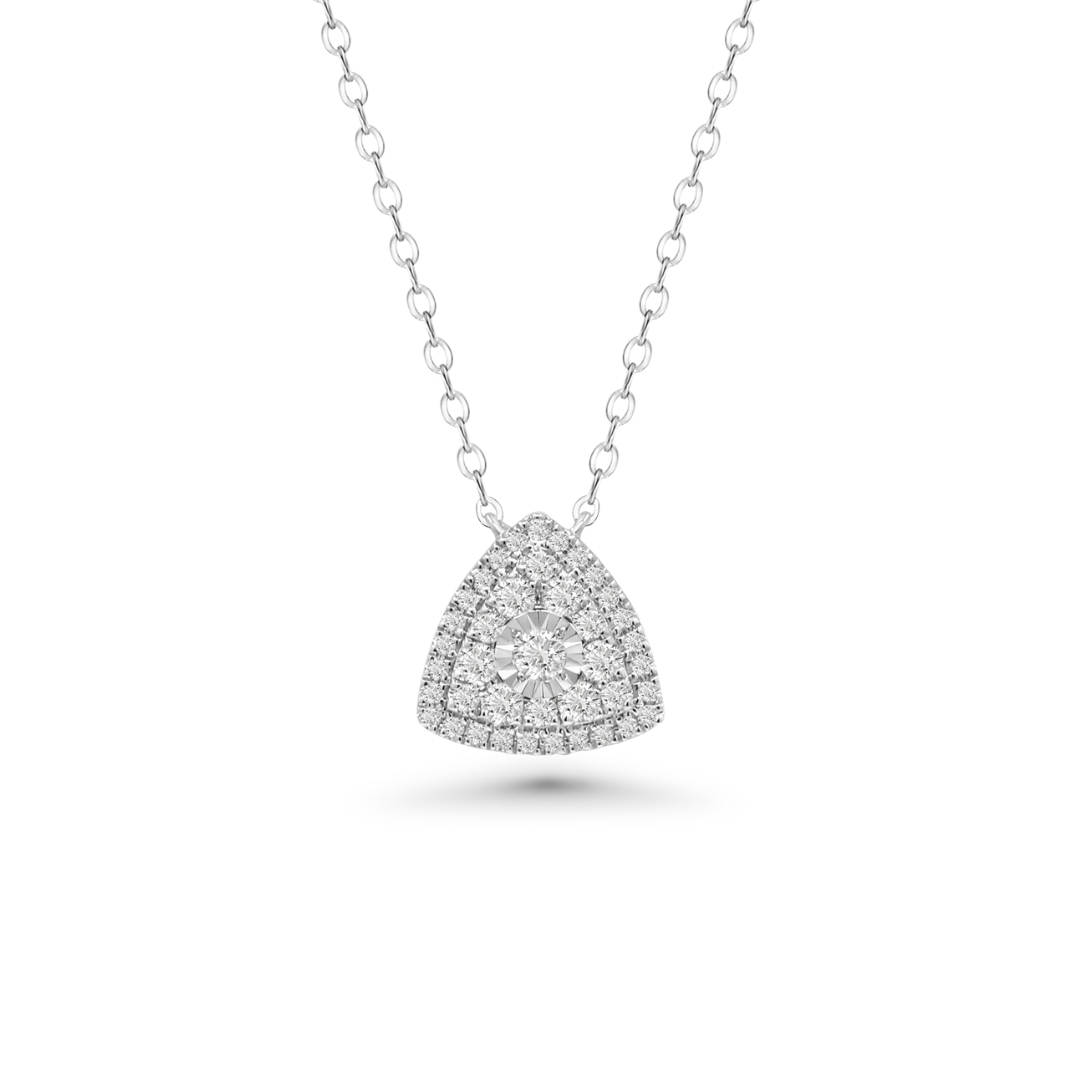 Illuminate Trillion Natural Diamond Necklace - PLEASURE DIAMONDS L.L.C. 1