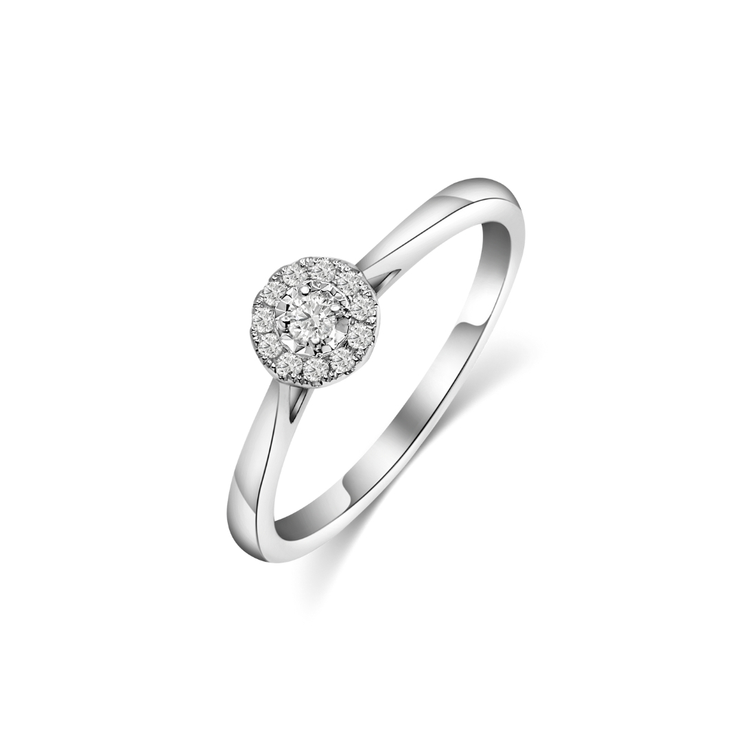 Illuminate Round Natural Diamond Ring - PLEASURE DIAMONDS L.L.C. 2