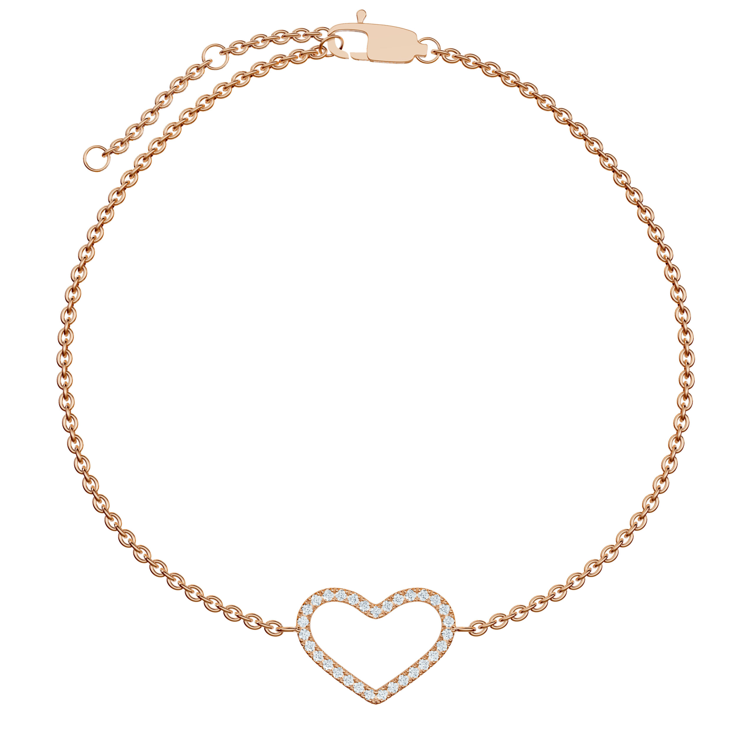 Open Heart Bracelet - PLEASURE DIAMONDS L.L.C. 4