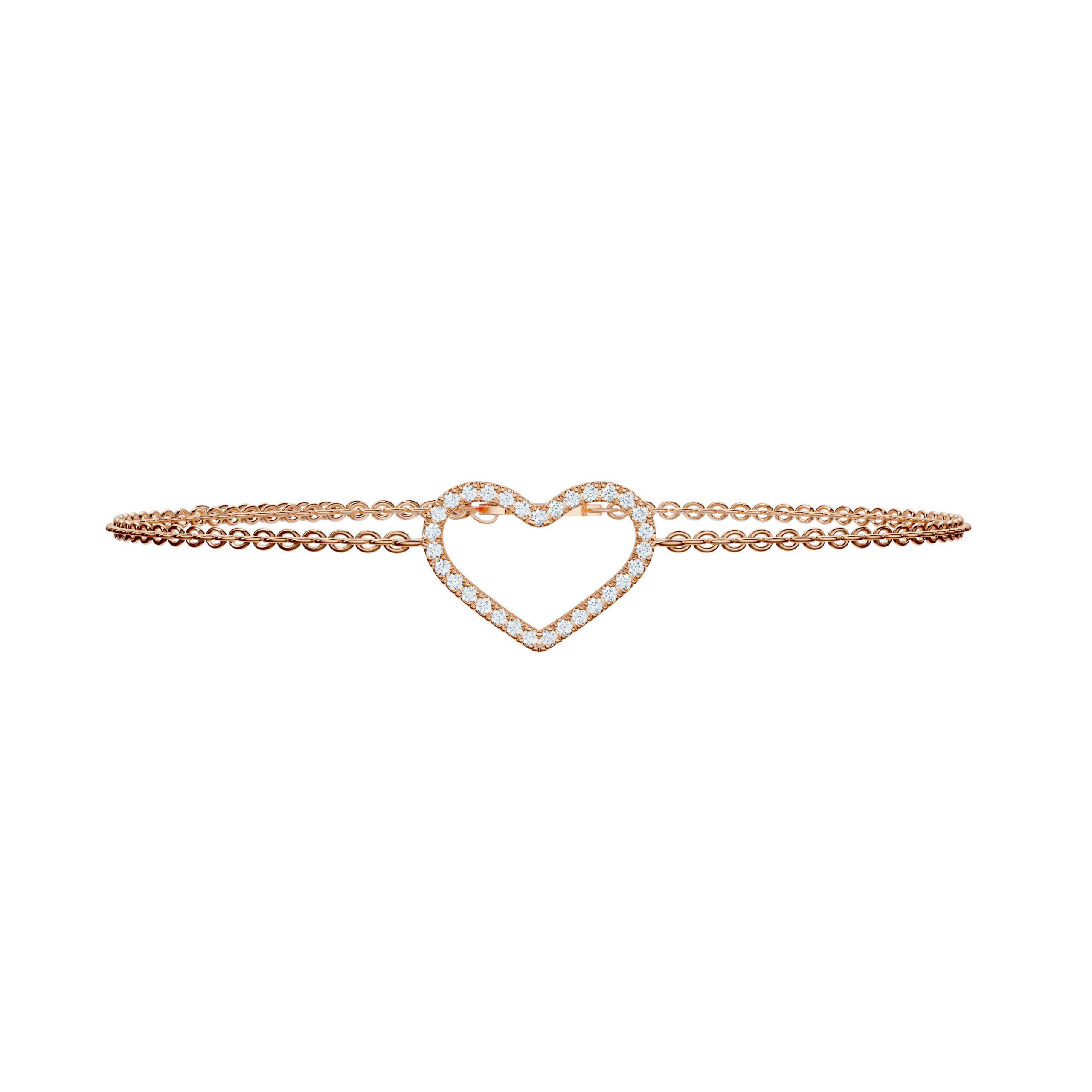 Open Heart Bracelet - PLEASURE DIAMONDS L.L.C. 3