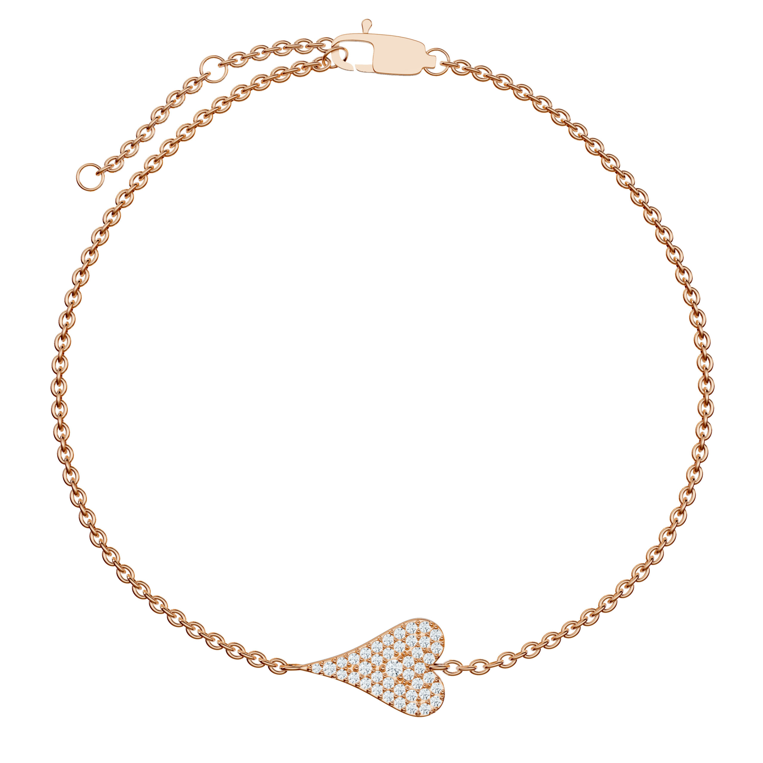 Heart Drop Bracelet - PLEASURE DIAMONDS L.L.C. 4