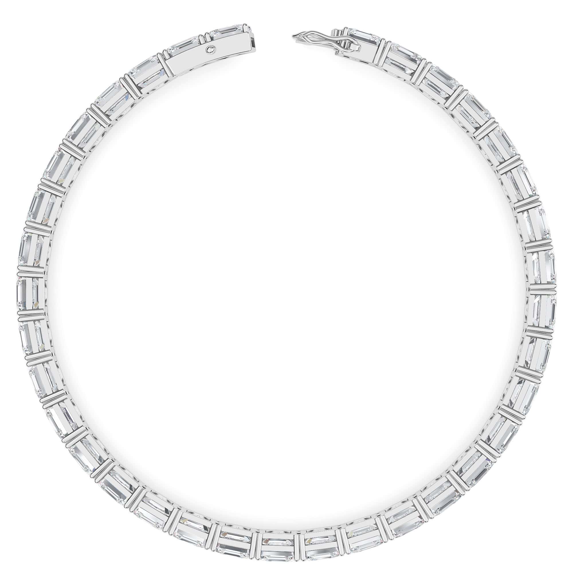 Asscher-Cut Diamond Tennis Bracelet - PLEASURE DIAMONDS L.L.C. 4