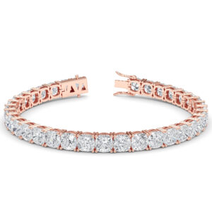 Cushion-Cut Diamond Tennis Bracelet