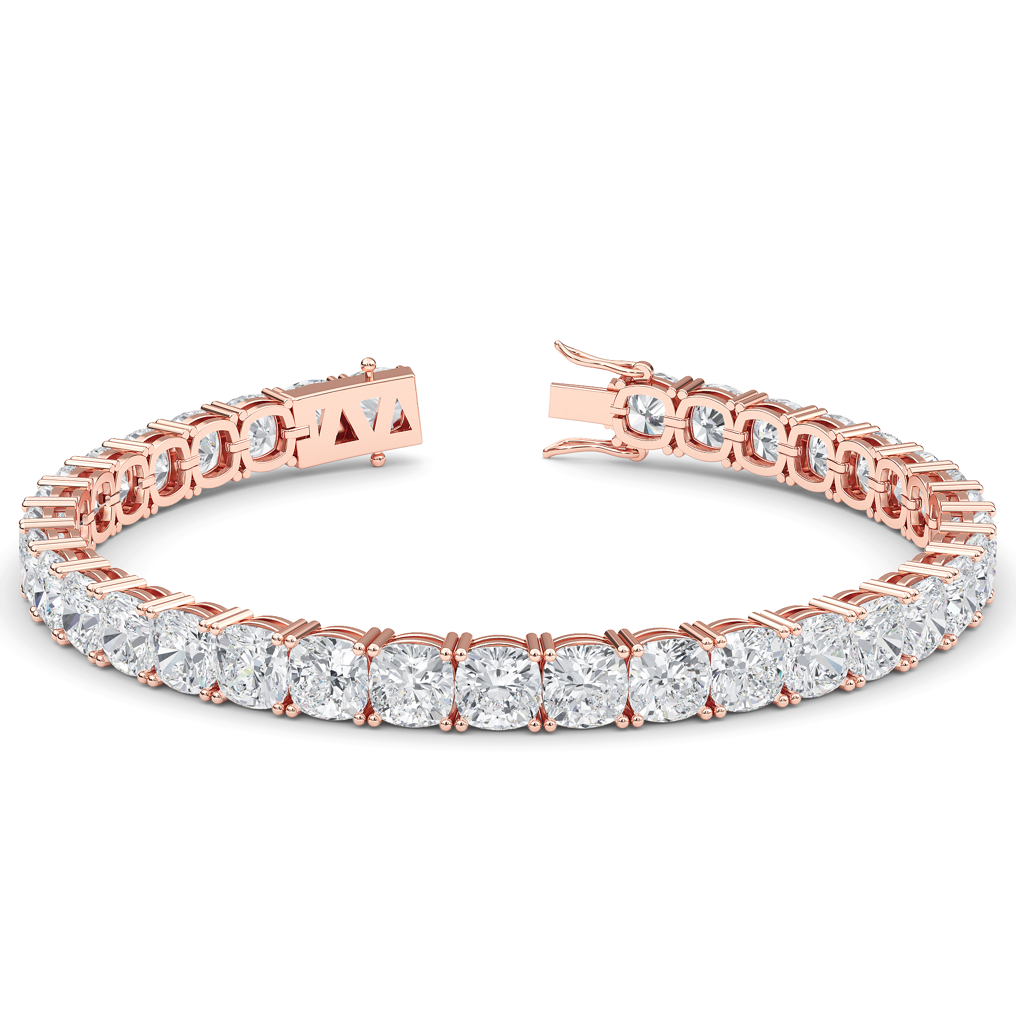 Cushion-Cut Diamond Tennis Bracelet - PLEASURE DIAMONDS L.L.C. 1