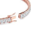 Emerald-Cut Diamond Tennis Bracelet (North-South) - PLEASURE DIAMONDS L.L.C. 8