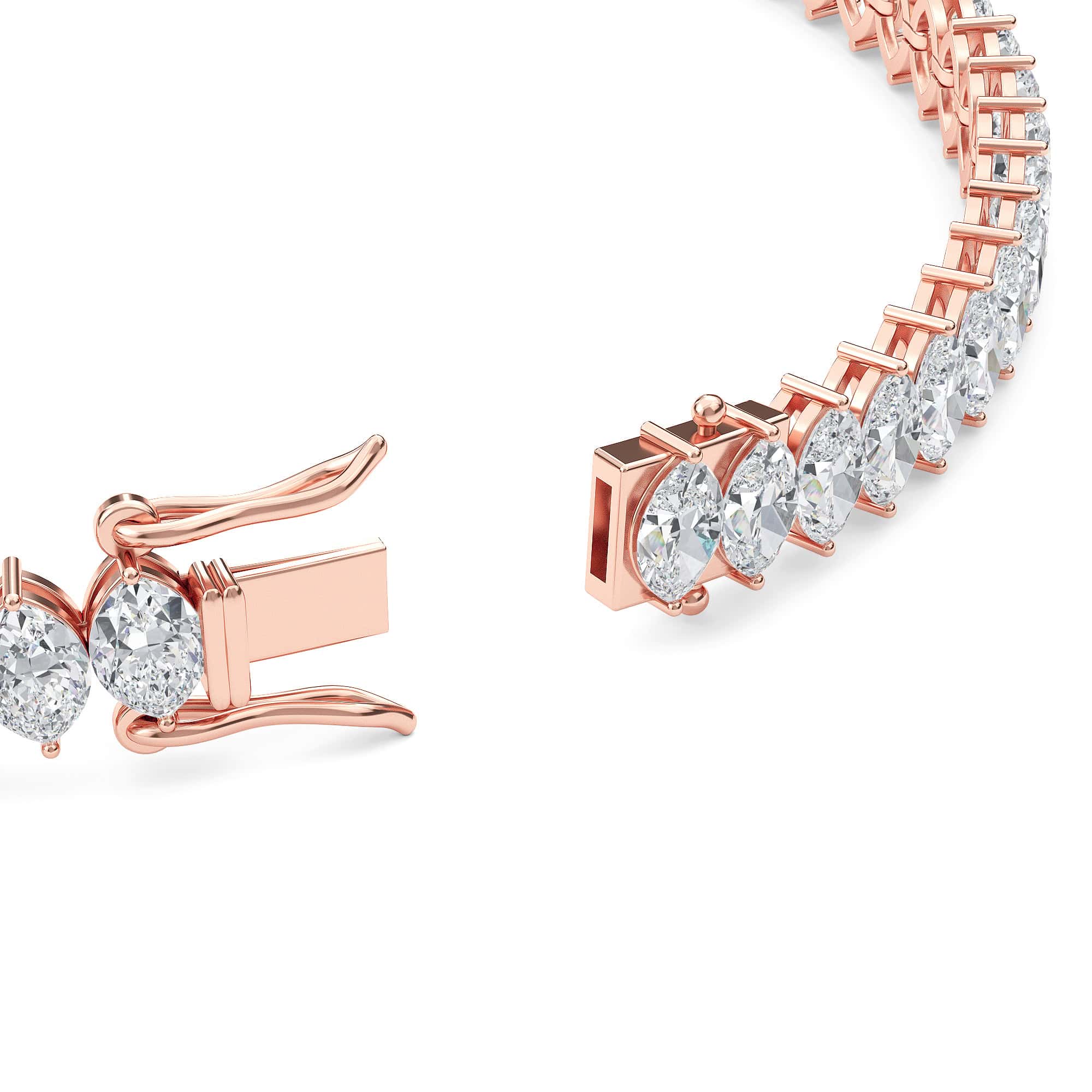 Marquise-Cut Diamond Tennis Bracelet (North-South) - PLEASURE DIAMONDS L.L.C. 3