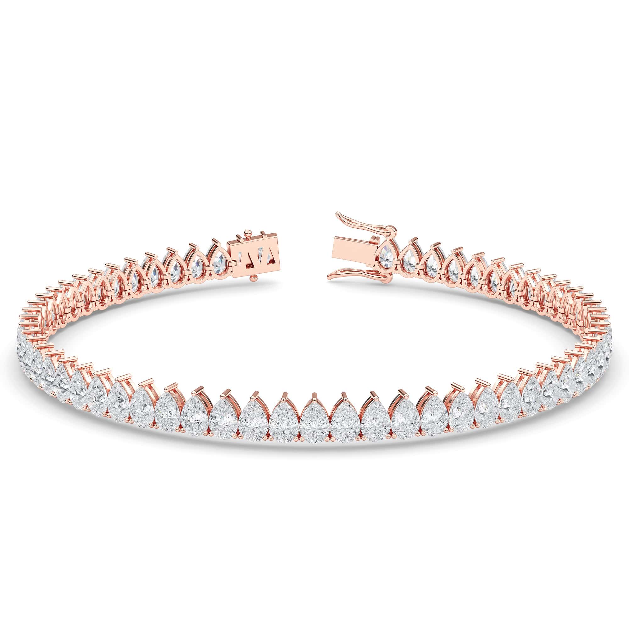 Pear-Cut Diamond Tennis Bracelet (North-South) - PLEASURE DIAMONDS L.L.C. 1