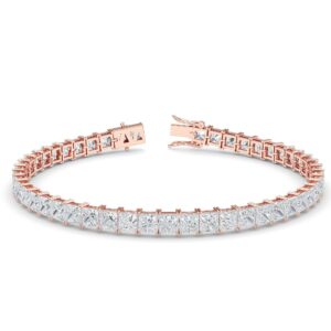 Princess-Cut Diamond Tennis Bracelet