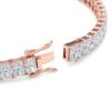 Radiant-Cut Diamond Tennis Bracelet (North-South) - PLEASURE DIAMONDS L.L.C. 8