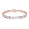 Pear-Cut Diamond Tennis Bracelet (Slanting) - PLEASURE DIAMONDS L.L.C. 11