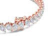 Pear-Cut Diamond Tennis Bracelet (Slanting) - PLEASURE DIAMONDS L.L.C. 8